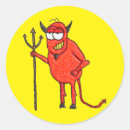 Recherche de diables rouges autocollants Satan