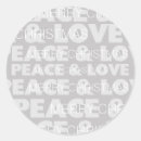 Recherche de peace love and autocollants Moderne