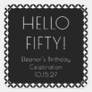 Recherche de anniversaire vintage autocollants Noir et blanc