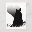 Recherche de coeur de cheval cartes postales Mignon