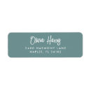 Recherche de cursive étiquettes adresse retour Simple