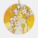 Recherche de alphonse mucha céramique ornements Nouveau d'art