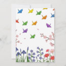 Recherche de grues de papier vœux cartes Origami