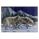 Recherche de loup gris planches à découper Neige