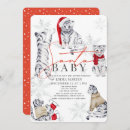 Recherche de santa baby shower invitations Rouge