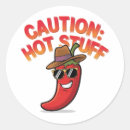 Recherche de chili peppers autocollants Épicé