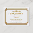 Recherche de art déco cartes visite Gatsby