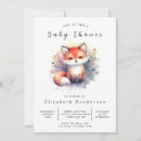 Recherche de illustration de renard invitations Petite fille