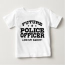 Recherche de police bébé tshirts Futur policier
