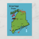 Recherche de salutations maine cartes postales Rétro