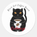 Recherche de black cat autocollants Café