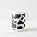 Recherche de motif de peau de vache tasses Blanc