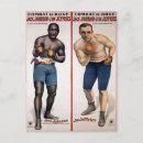 Recherche de vintage de boxe cartes postales Rétro