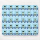 Recherche de hiboux mignons tapis souris Bleu