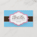 Recherche de boutique bébé cartes visite Girly