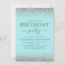 Recherche de bleu turquoise invitations Argent