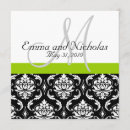 Recherche de monogramme vert de damassé Invités