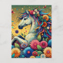Recherche de cheval coloré cartes postales Contenu générationnel