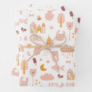 Recherche de baby showers papier cadeau C'est une fille