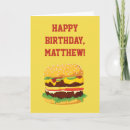Recherche de hamburgers vœux cartes Pour enfants