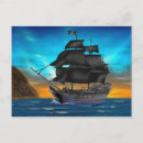 Recherche de bateau de pirates cartes postales Toute personne