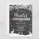 Recherche de winter 1ans anniversaire invitations Hiver onederland