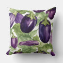 Recherche de aubergines coussins Aubergine à l'aquarelle