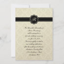 Recherche de noir et ivoire invitations Monogramme