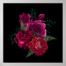 Recherche de roses rouge foncé posters Botanique