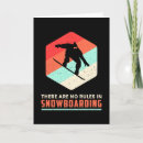 Recherche de snowboard vœux cartes Rétro