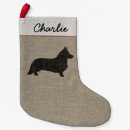 Recherche de corgi chaussette de noël Chien