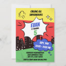Recherche de jaune de rouge bleu invitations Classique