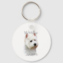 Recherche de westie porteclés West highland white terrier