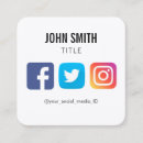 Recherche de twitter cartes visite Instagram