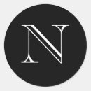 Recherche de lettre monogramme autocollants Élégant