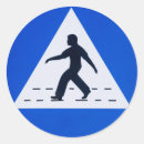 Recherche de piéton autocollants Route