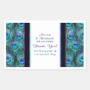 Recherche de peacock wedding rectangles autocollants Élégant