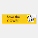 Recherche de vaches voiture autocollants Végétarien