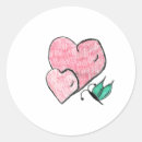 Recherche de deux coeurs autocollants Amour