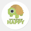 Recherche de tortue heureuse autocollants Mignon