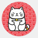 Recherche de neko de maneki autocollants Chaton