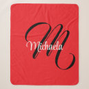 Recherche de rouge et noir couvertures plaids Monogramme