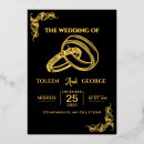 Recherche de black and gold foil invitations Élégant