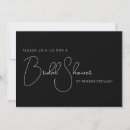 Recherche de black bridal shower invitations Calligraphie