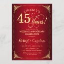 Recherche de damassé rouge invitations Élégant