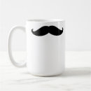 Recherche de moustache noire tasses Humour