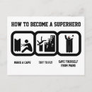 Recherche de superhéros cartes postales Toute personne