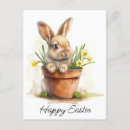 Recherche de pâques lapin cartes postales Printemps