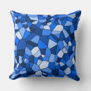 Recherche de mosaïque bleue coussins Contemporain