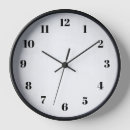 Recherche de grands nombres blancs horloges Créer votre propre